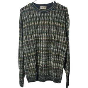 Tricots St Raphael Multicolor Wool‑Blend Crewneck‎ Sweater – Men’s Medium